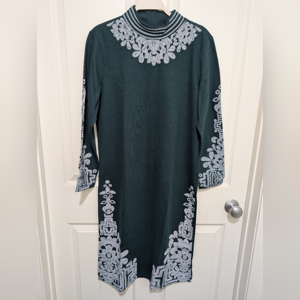 Vishudh Green Ethnic Motifs Printed Regular Kurta And Trousers